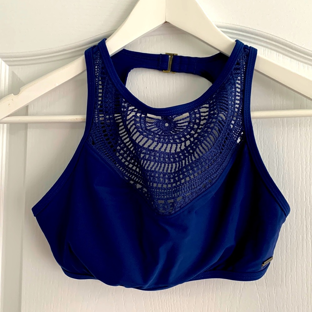Roxy Woven Navy Blue Bikini Top